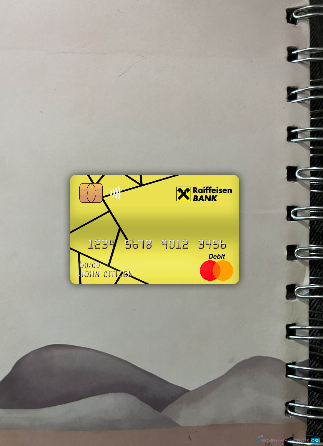 Professionelle Herunterladen Kroatien Raiffeisen Bank Master Debit Karte Foto-Look Vorderseite Photoshop Vorlage