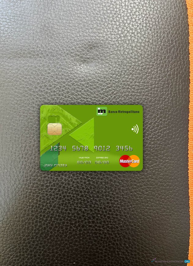 Realistische Herunterladen Kuba Metropolitano Bank Mastercard Foto-Look Vorderseite Photoshop Vorlage