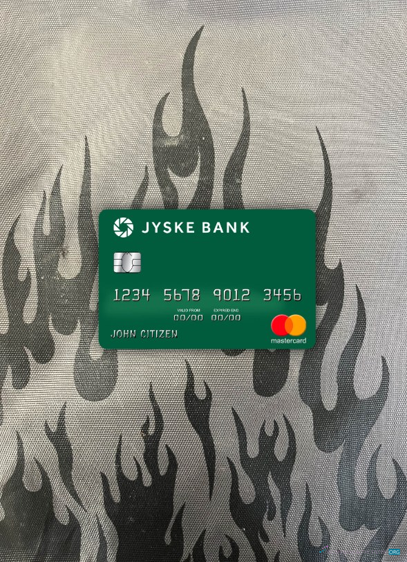 Premium Herunterladen Dänemark Jyske Bank Mastercard Foto-Look Vorderseite Photoshop Vorlage