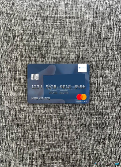 Editierbare Herunterladen Dominikanische Republik Banco Vimecan Mastercard Foto-Look Vorderseite Photoshop Vorlage