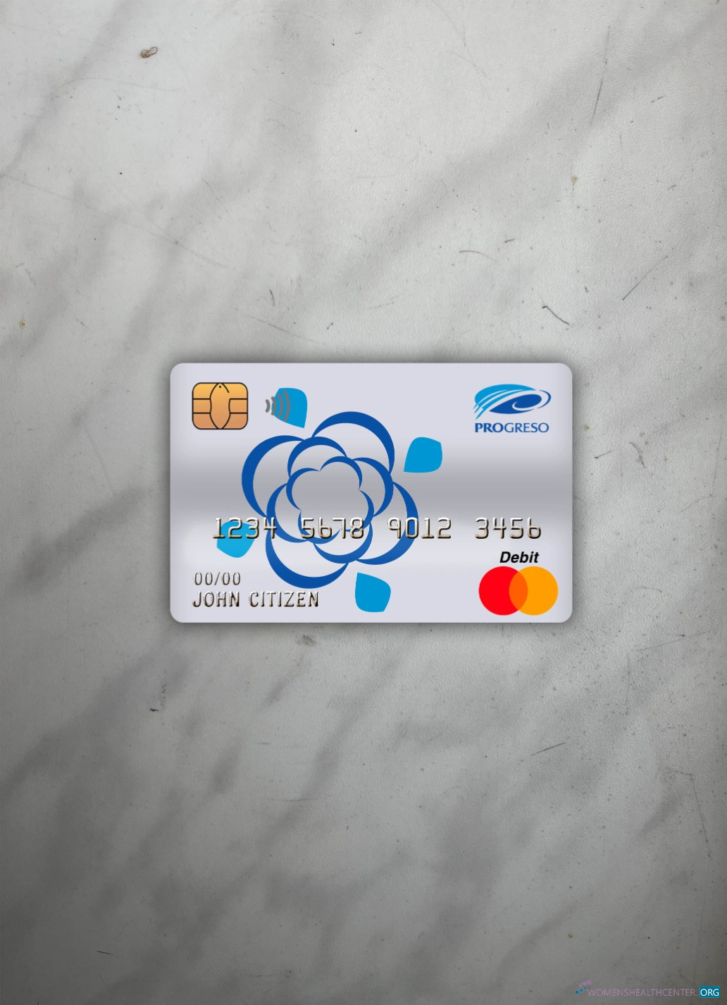 Hochwertige Herunterladen Dominikanische Republik Progreso Bank Master Debit Karte Foto-Look Vorderseite Photoshop Vorlage