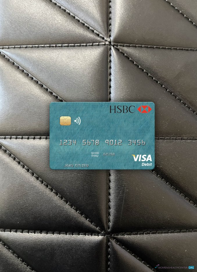 Hochwertige Herunterladen Ägypten HSBC Bank Visa Debit Karte Foto-Look Vorderseite Photoshop Vorlage
