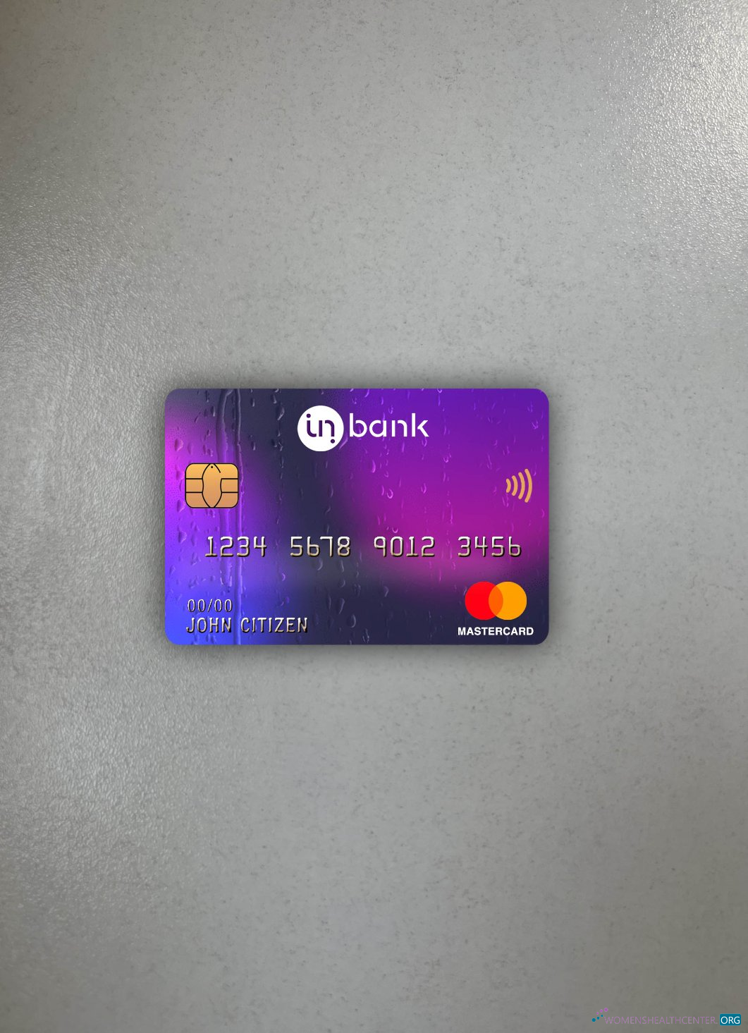 Realistische Herunterladen Estland Idbank Master Karte Foto-Look Vorderseite Photoshop Vorlage