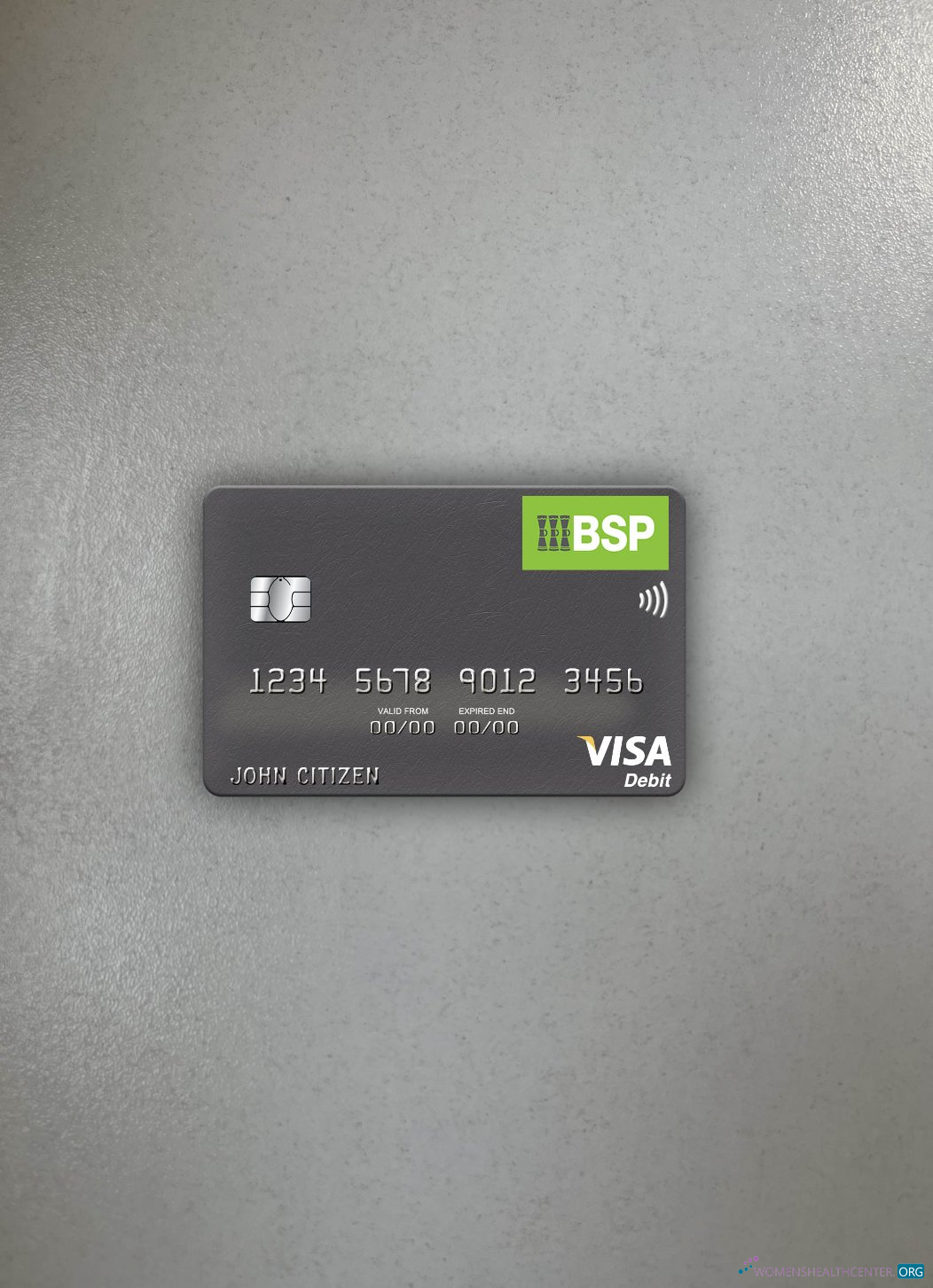 Hochwertige Herunterladen Fiji Bank von Süd Pacific Visa Debit Karte Foto-Look Vorderseite Photoshop Vorlage