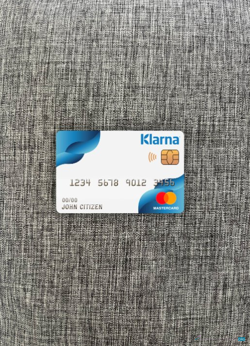 Hochwertige Herunterladen Finnland Klarna Bank Mastercard Foto-Look Vorderseite Photoshop Vorlage