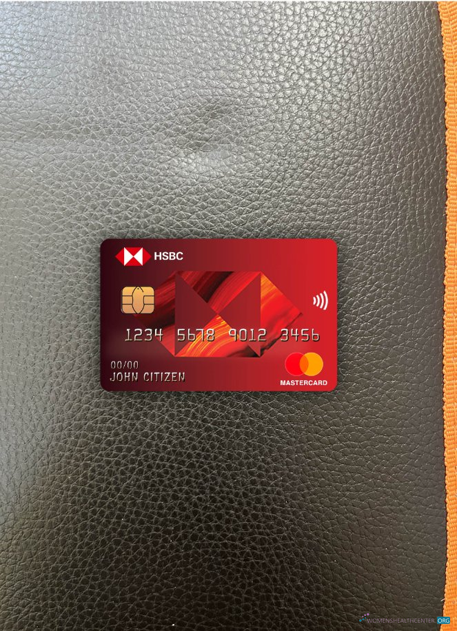 Professionelle Herunterladen Frankreich HSBC Bank Mastercard Foto-Look Vorderseite Photoshop Vorlage
