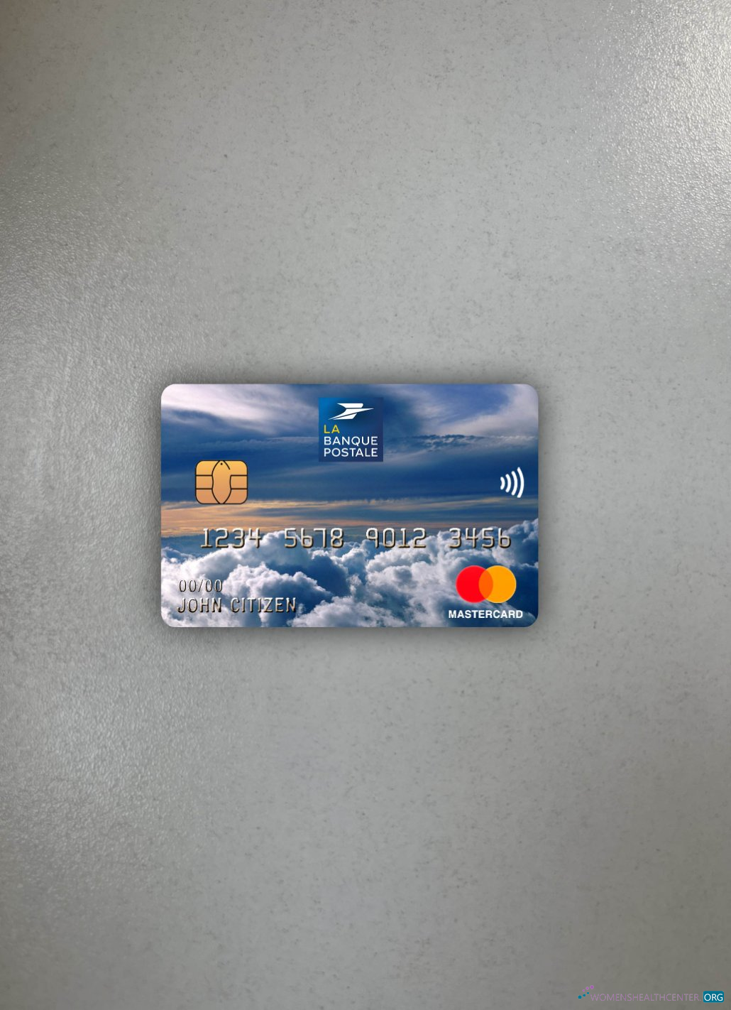 Editierbare Herunterladen Frankreich La Banque Postale Bank Mastercard Foto-Look Vorderseite Photoshop Vorlage