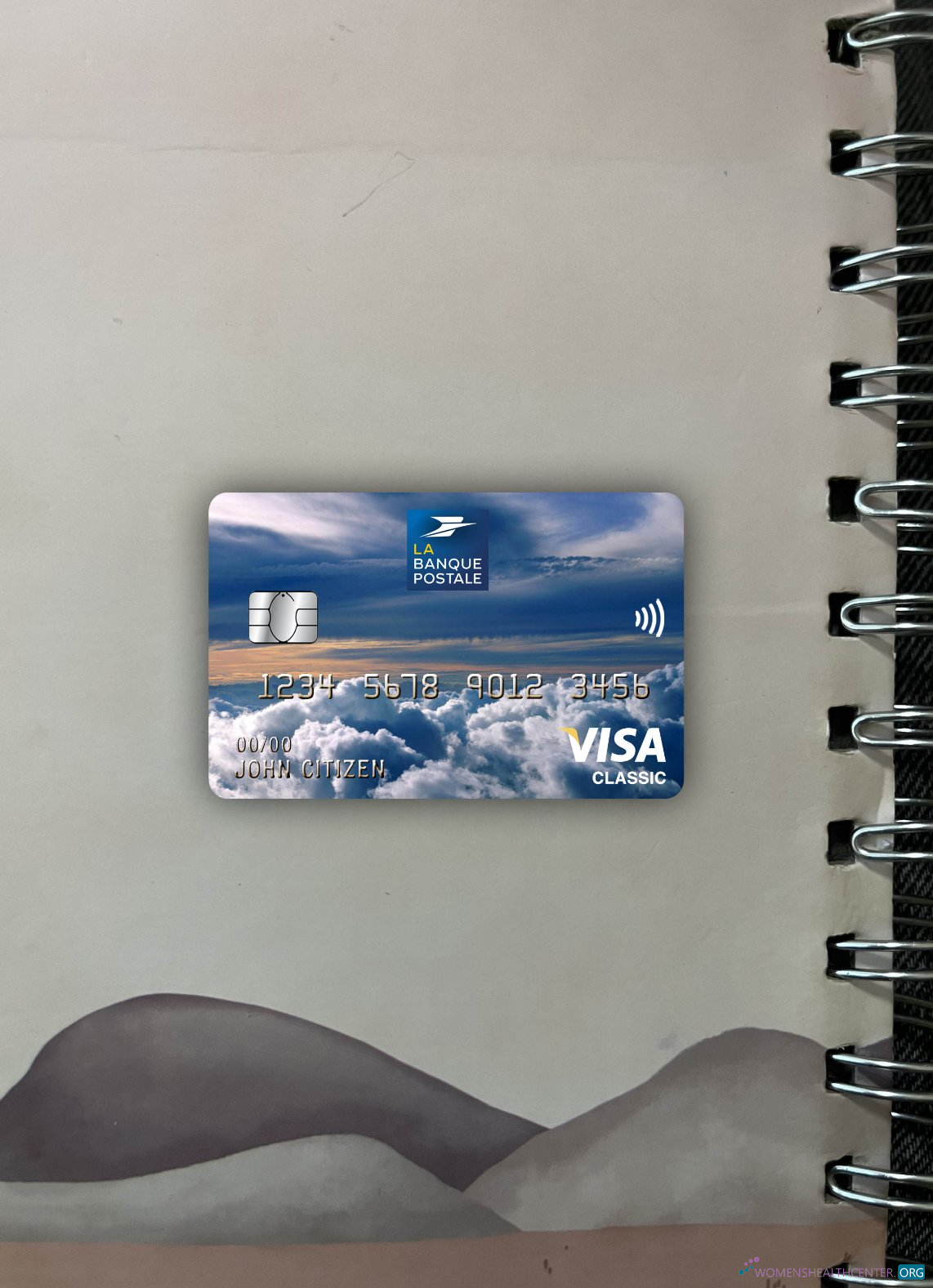 Hochwertige Herunterladen Frankreich La Banque Postale Bank Visa Classic Karte Foto-Look Vorderseite Photoshop Vorlage