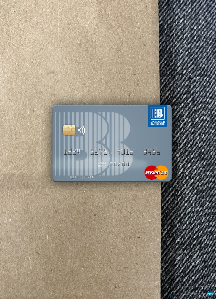 Professionelle Herunterladen Georgien Basis Bank Mastercard Foto-Look Vorderseite Photoshop Vorlage
