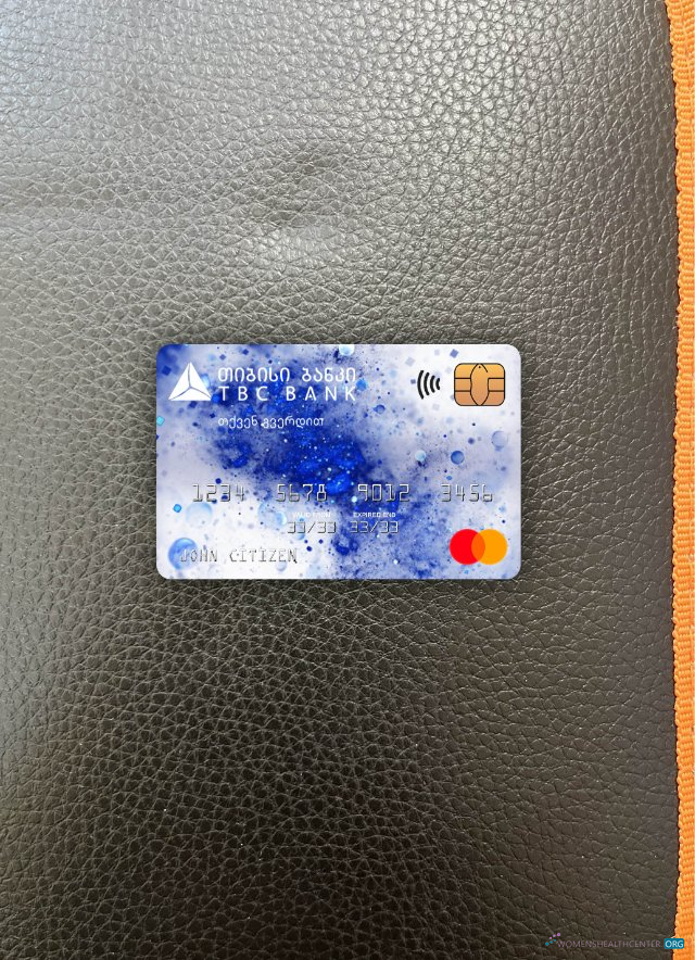Professionelle Herunterladen Georgien TBC Bank Mastercard Foto-Look Vorderseite Photoshop Vorlage