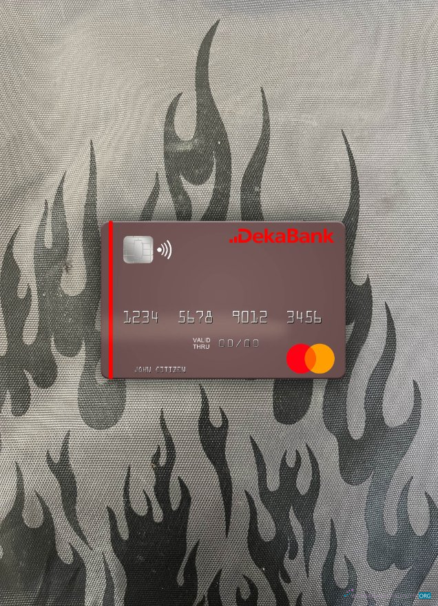 Professionelle Herunterladen Deutschland Deka Bank Mastercard Foto-Look Vorderseite Photoshop Vorlage