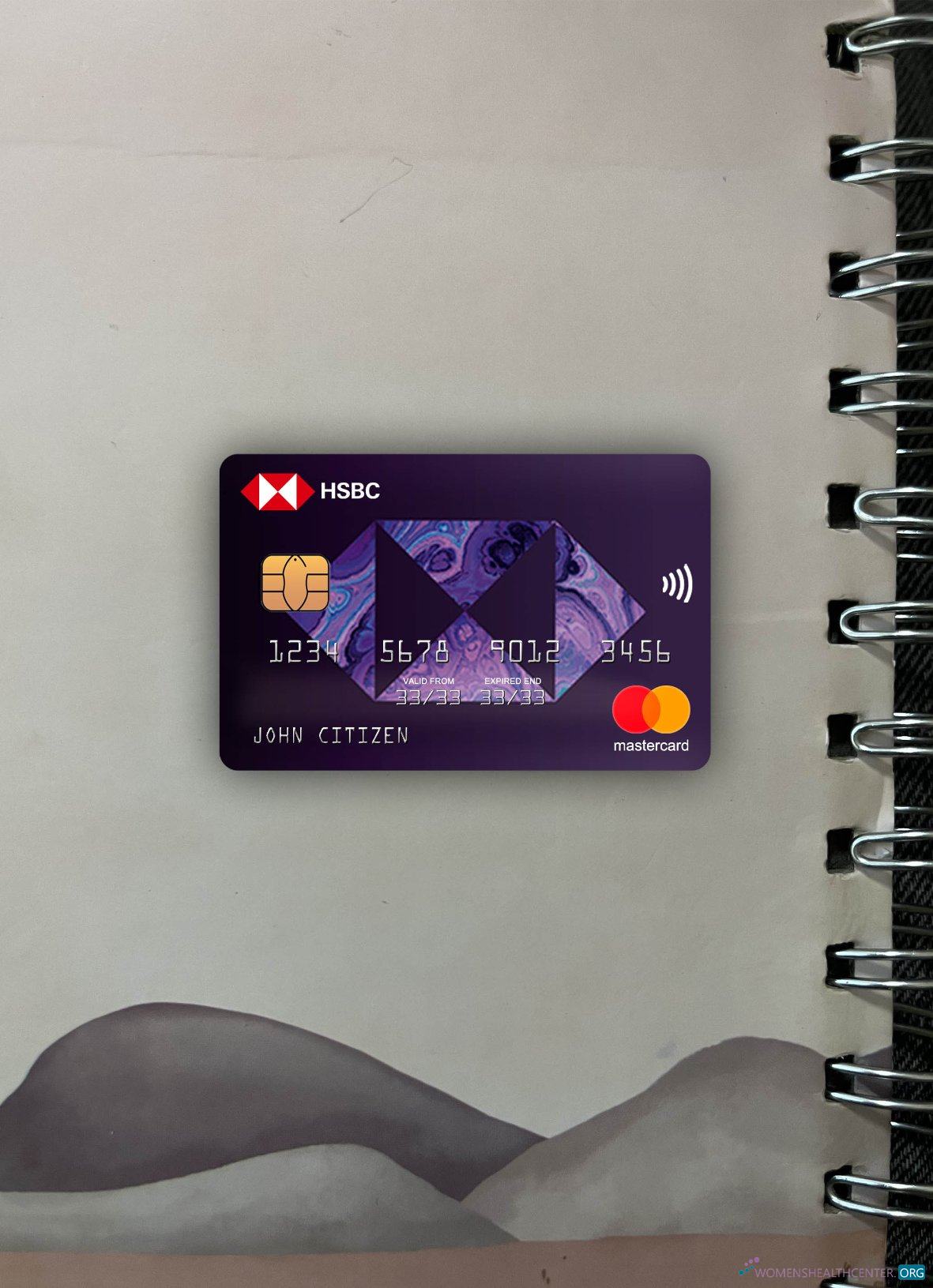 Hochwertige Herunterladen Griechenland HSBC Mastercard Foto-Look Vorderseite Photoshop Vorlage
