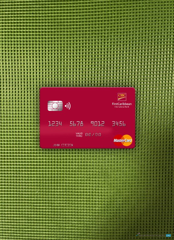 Editierbare Herunterladen Grenada CBIC Mastercard Foto-Look Vorderseite Photoshop Vorlage