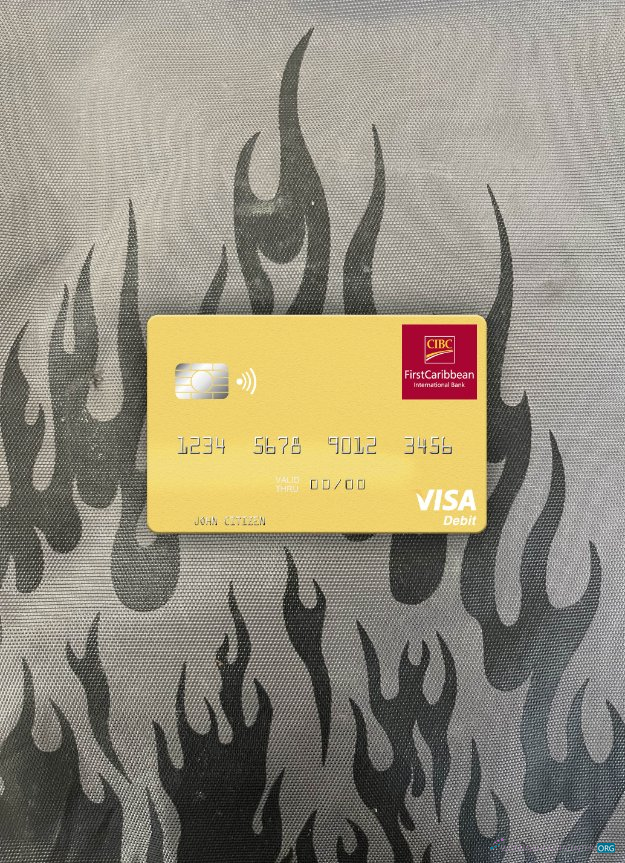 Hochwertige Herunterladen Grenada CBIC Visa Debit Karte Foto-Look Vorderseite Photoshop Vorlage