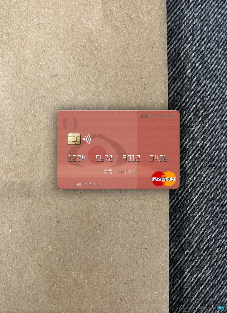 Editierbare Herunterladen Guatemala Azteca Bank Mastercard Foto-Look Vorderseite Photoshop Vorlage