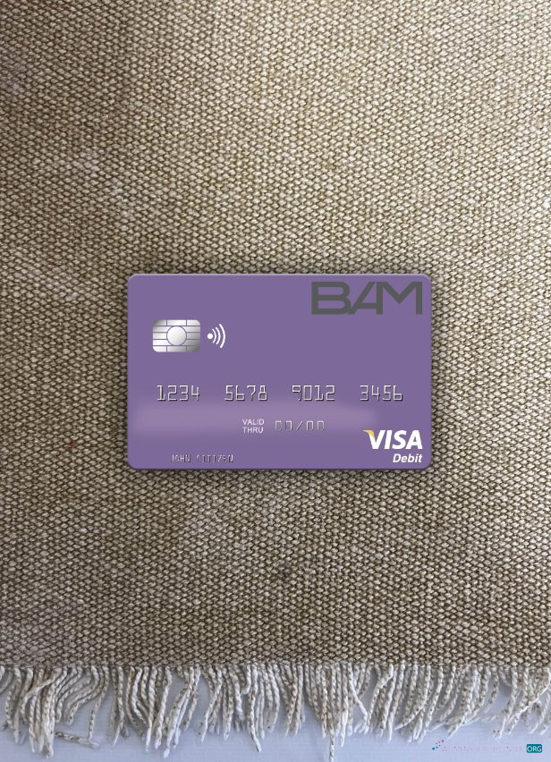 Professionelle Herunterladen Guatemala Banco Agromercantil Visa Debit Karte Foto-Look Vorderseite Photoshop Vorlage