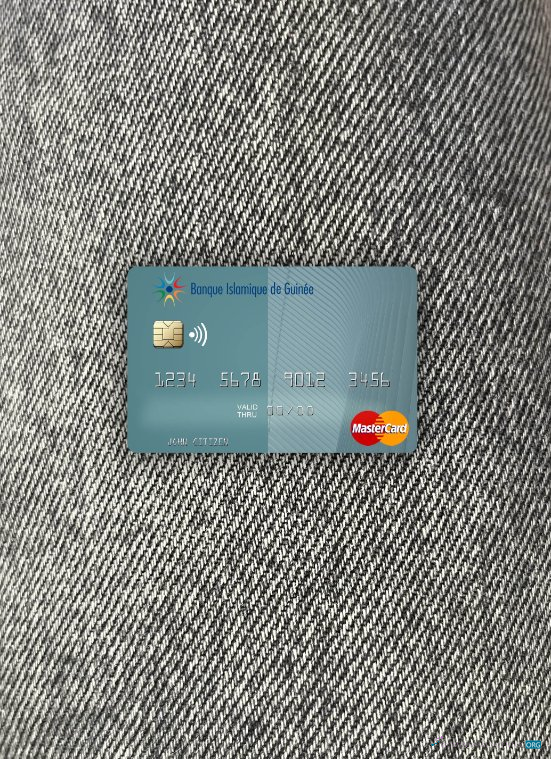 Premium Herunterladen Guinea Banque Islmaique de Guinée Mastercard Foto-Look Vorderseite Photoshop Vorlage