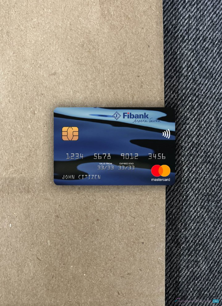 Hochwertige Herunterladen Guinea Fibank Mastercard Foto-Look Vorderseite Photoshop Vorlage