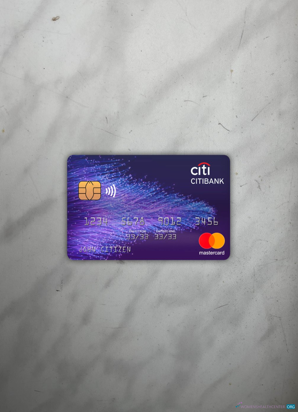 Premium Herunterladen Hong Kong Citibank Mastercard Foto-Look Vorderseite Photoshop Vorlage