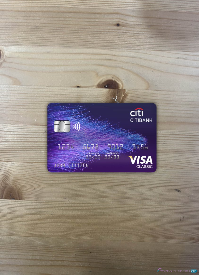 Professionelle Herunterladen Hong Kong Citibank Visa Classic Karte Foto-Look Vorderseite Photoshop Vorlage