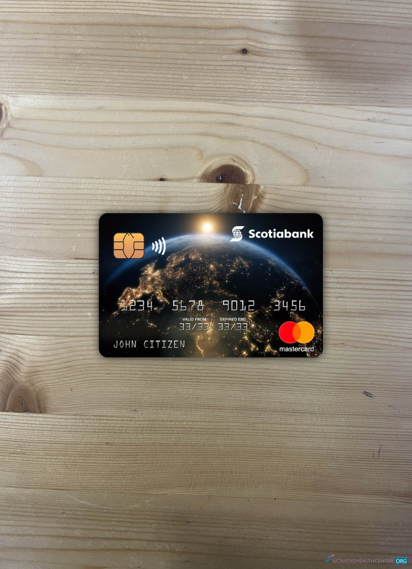 Editierbare Herunterladen Hong Kong Scotiabank Mastercard Foto-Look Vorderseite Photoshop Vorlage