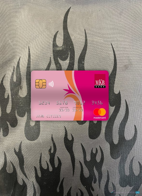 Hochwertige Herunterladen Ungarn MKB Bank Mastercard Foto-Look Vorderseite Photoshop Vorlage