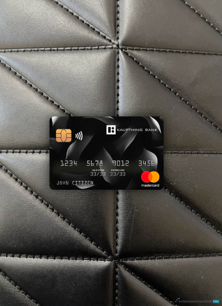 Editierbare Herunterladen Insel Kaupthing Mastercard Foto-Look Vorderseite Photoshop Vorlage