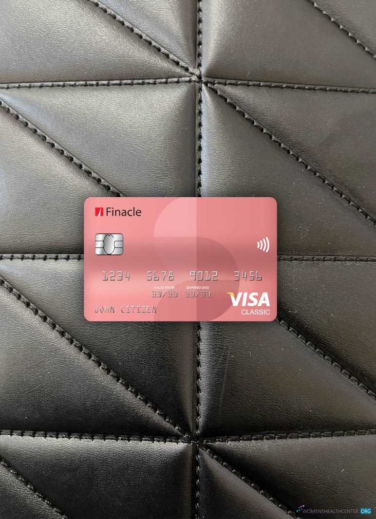 Realistische Herunterladen Indien Finacle Bank Visa Classic Karte Foto-Look Vorderseite Photoshop Vorlage