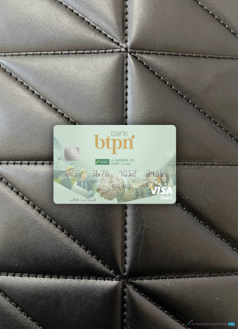 Professionelle Herunterladen Indonesien Bank BTPN Visa Debit Karte Foto-Look Vorderseite Photoshop Vorlage