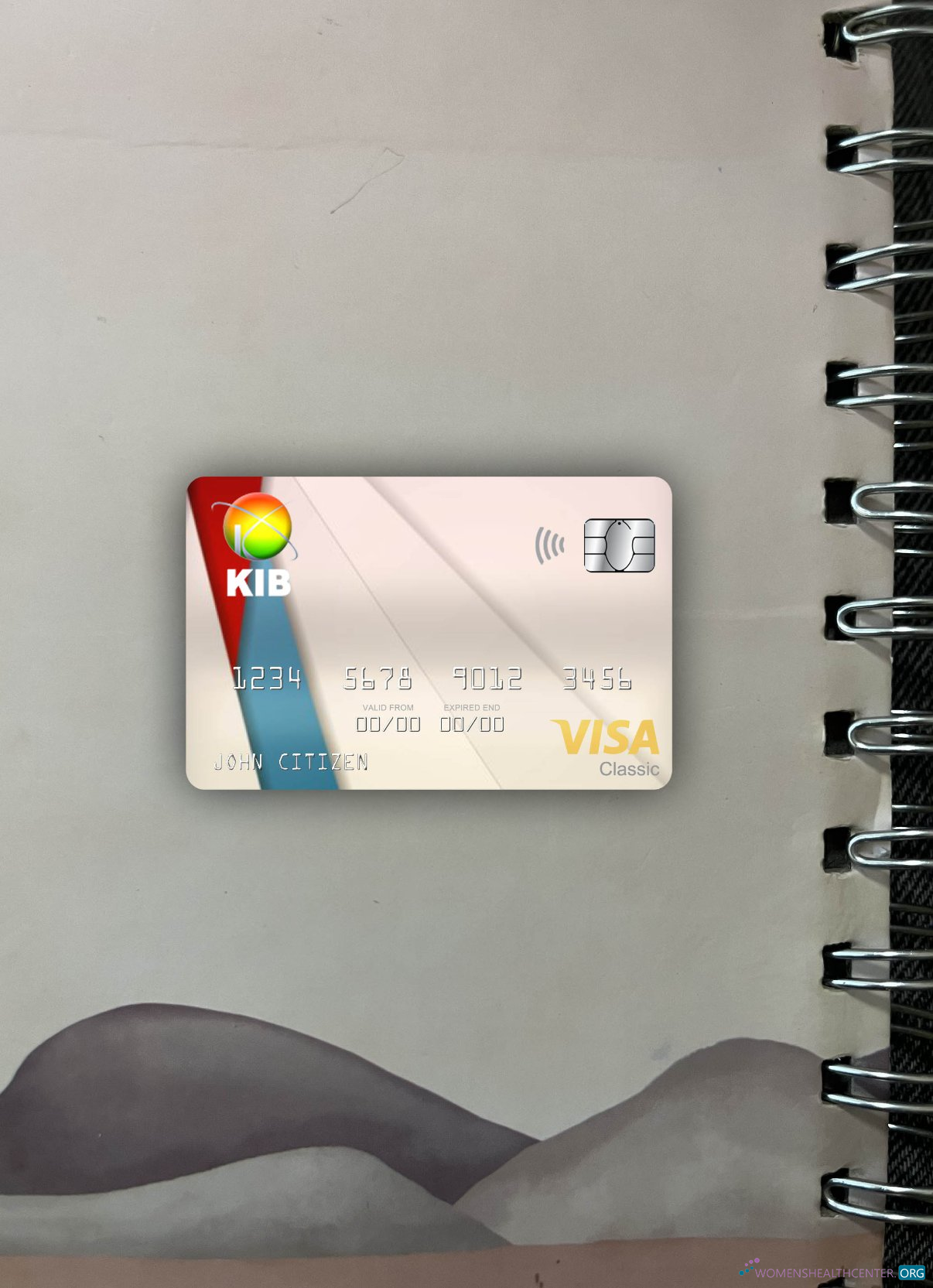Premium Herunterladen Irak Kurdistan Internationale Bank Visa Classic Karte Foto-Look Vorderseite Photoshop Vorlage