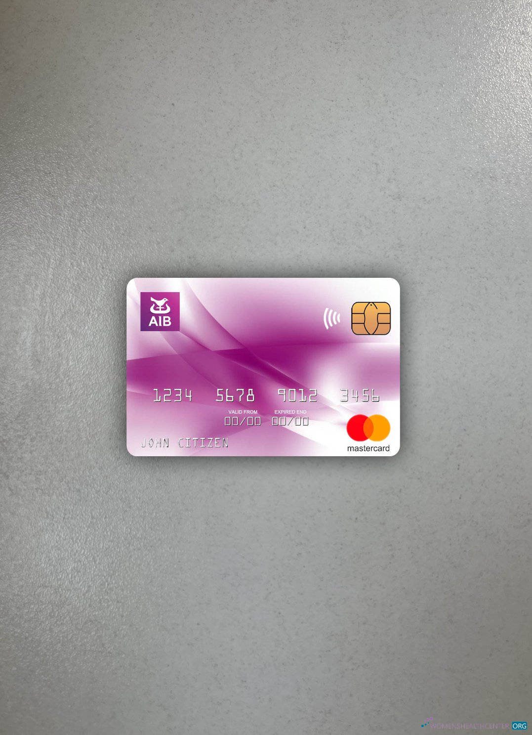 Hochwertige Herunterladen Irland AIB Bank Bank Mastercard Foto-Look Vorderseite Photoshop Vorlage