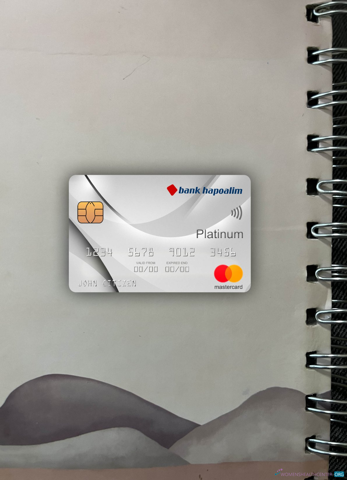 Hochwertige Herunterladen Israel Bank Hapoalim Bank Mastercard Platin Foto-Look Vorderseite Photoshop Vorlage