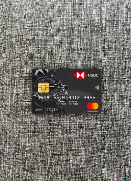 Realistische Herunterladen Israel HSBC Bank Mastercard Foto-Look Vorderseite Photoshop Vorlage