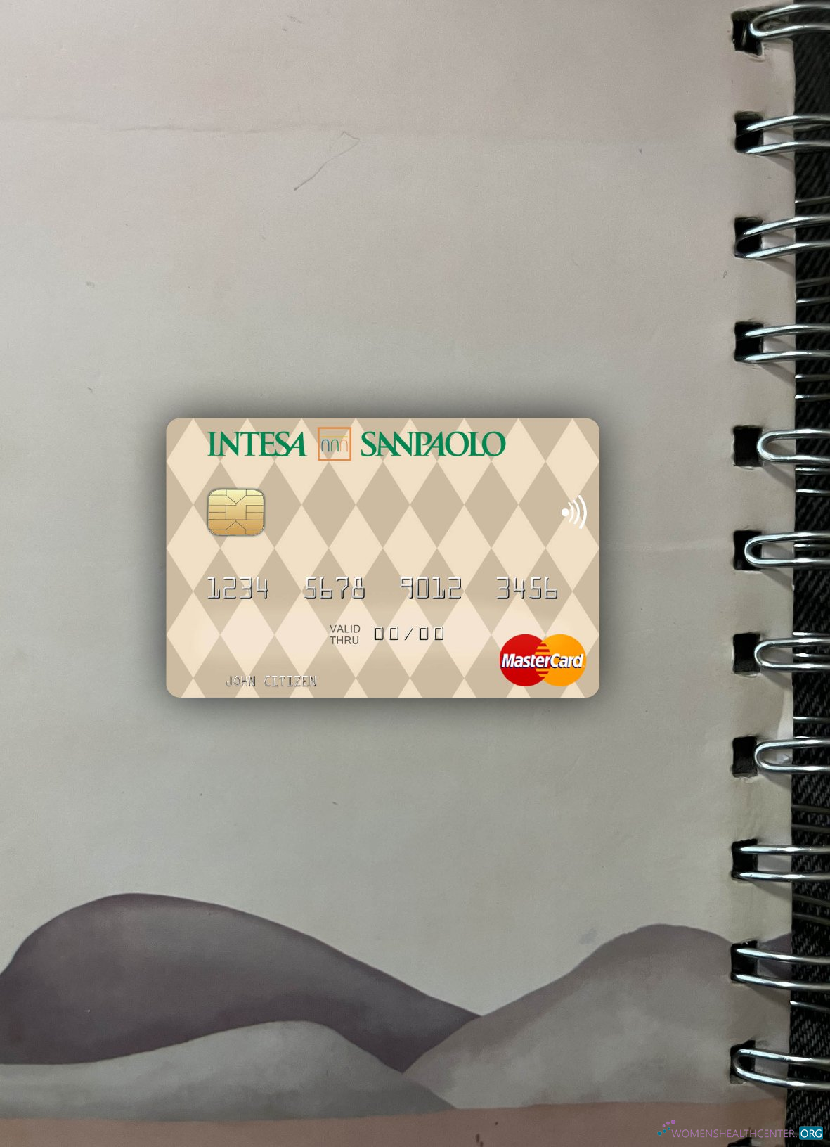 Premium Herunterladen Italien Intesa Sanpaolo Mastercard Foto-Look Vorderseite Photoshop Vorlage