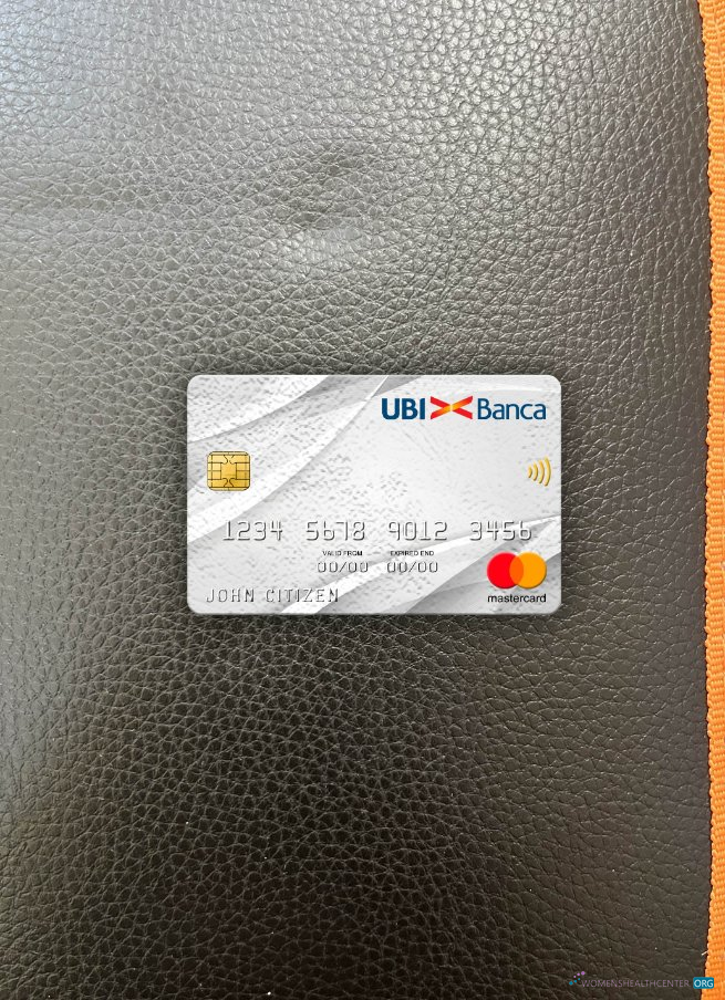Hochwertige Herunterladen Italien UBI Bank Mastercard Foto-Look Vorderseite Photoshop Vorlage