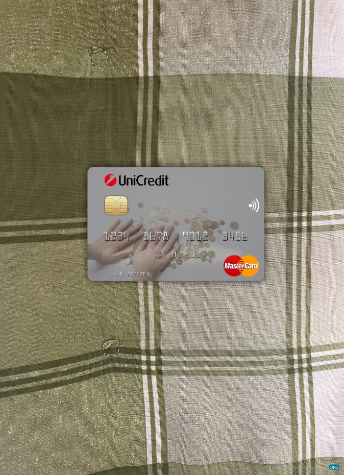 Premium Herunterladen Italien UniCredit Bank Mastercard Foto-Look Vorderseite Photoshop Vorlage