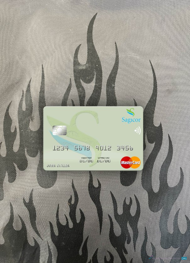 Editierbare Herunterladen Jamaika Sagicor Bank Mastercard Foto-Look Vorderseite Photoshop Vorlage