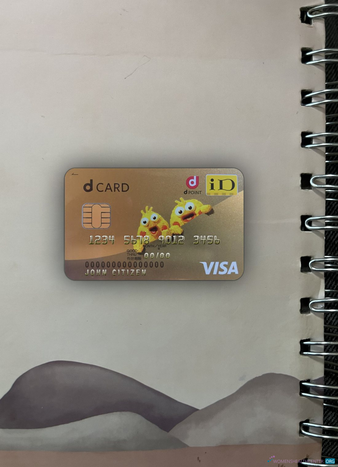 Hochwertige Herunterladen Japan D Point Club Visa Karte Foto-Look Vorderseite Photoshop Vorlage