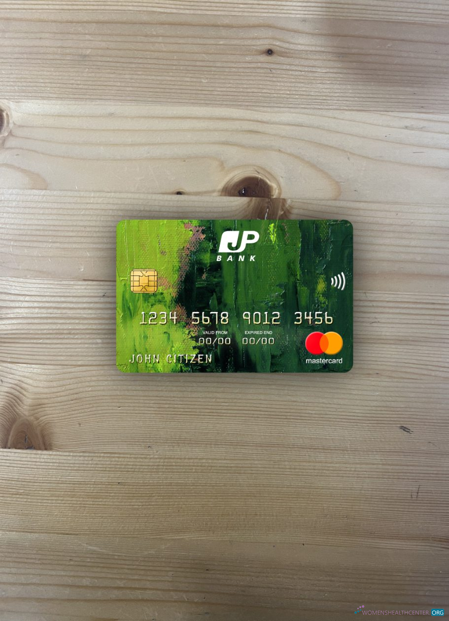 Premium Herunterladen Japan Post Bank Mastercard Foto-Look Vorderseite Photoshop Vorlage