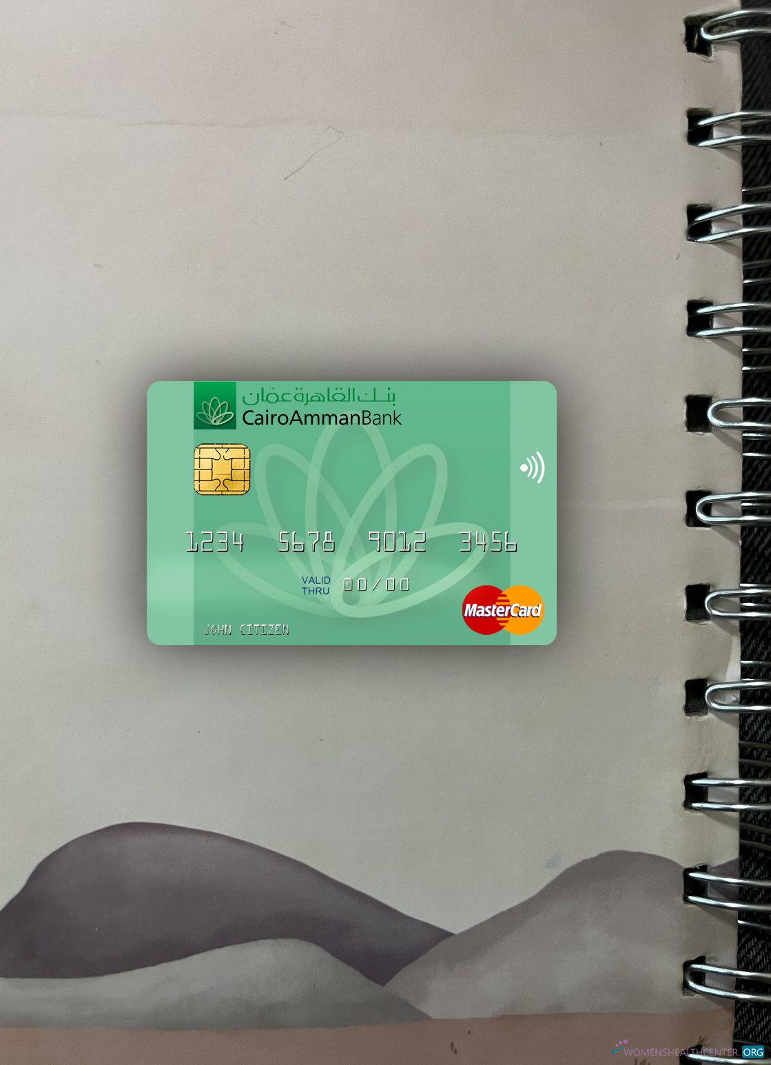 Hochwertige Herunterladen Jordanien Cairo Amman Bank Mastercard Foto-Look Vorderseite Photoshop Vorlage