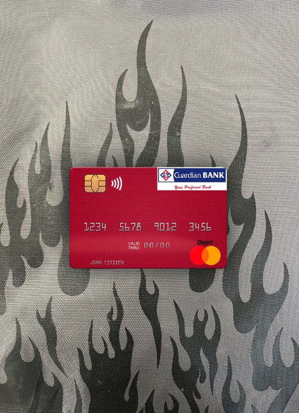 Professionelle Herunterladen Kenia Guardian Bank Mastercard Foto-Look Vorderseite Photoshop Vorlage