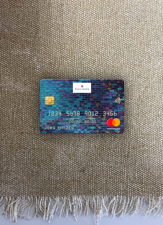 Hochwertige Herunterladen Liechtenstein Neue Bank AG Bank Mastercard Foto-Look Vorderseite Photoshop Vorlage