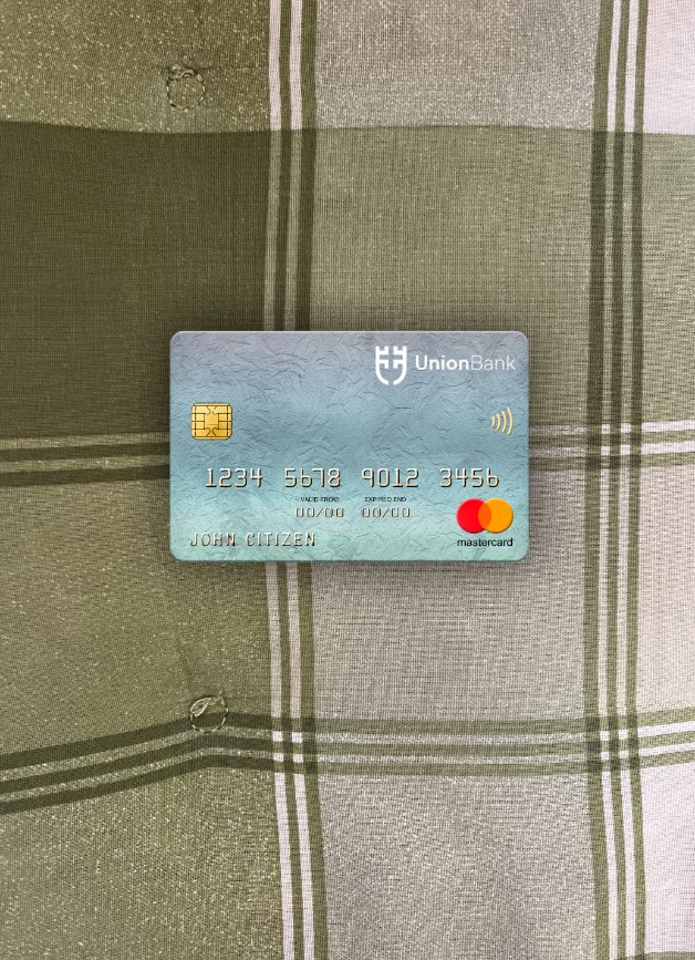 Professionelle Herunterladen Liechtenstein Union Bank AG Bank Mastercard Foto-Look Vorderseite Photoshop Vorlage