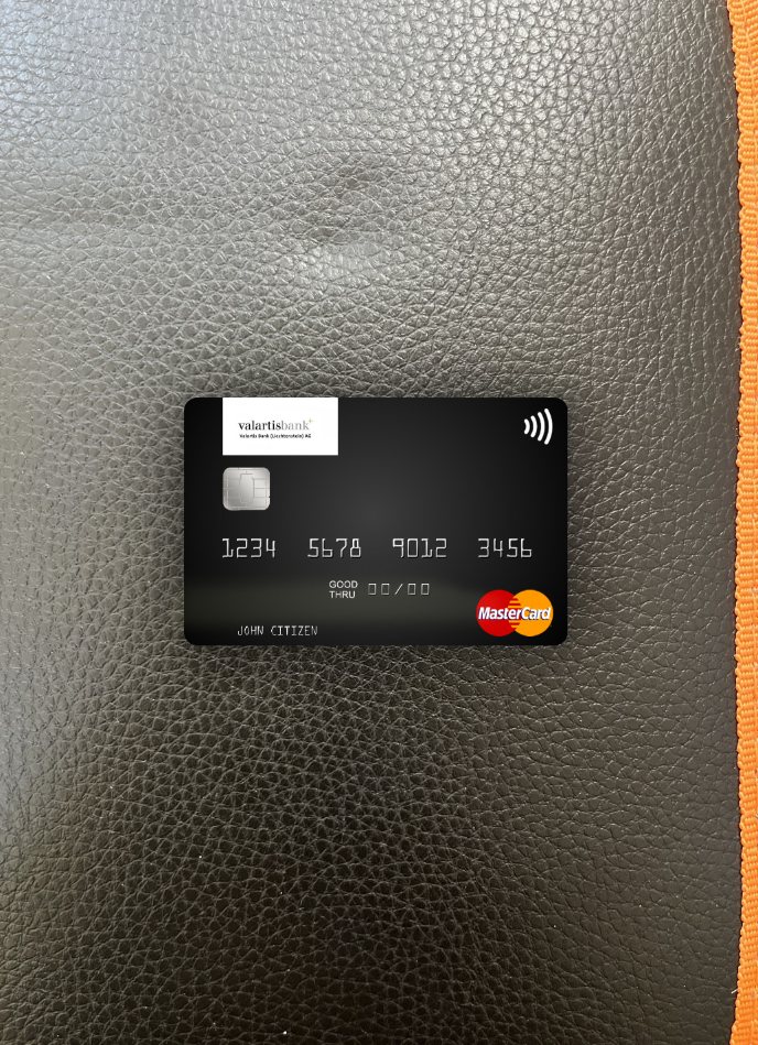 Editierbare Herunterladen Liechtenstein Valartis Bank Mastercard Foto-Look Vorderseite Photoshop Vorlage