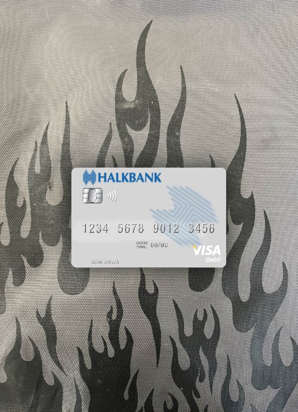 Premium Herunterladen Macedonia Halkbank AD Skopje Visa Debit Karte Foto-Look Vorderseite Photoshop Vorlage