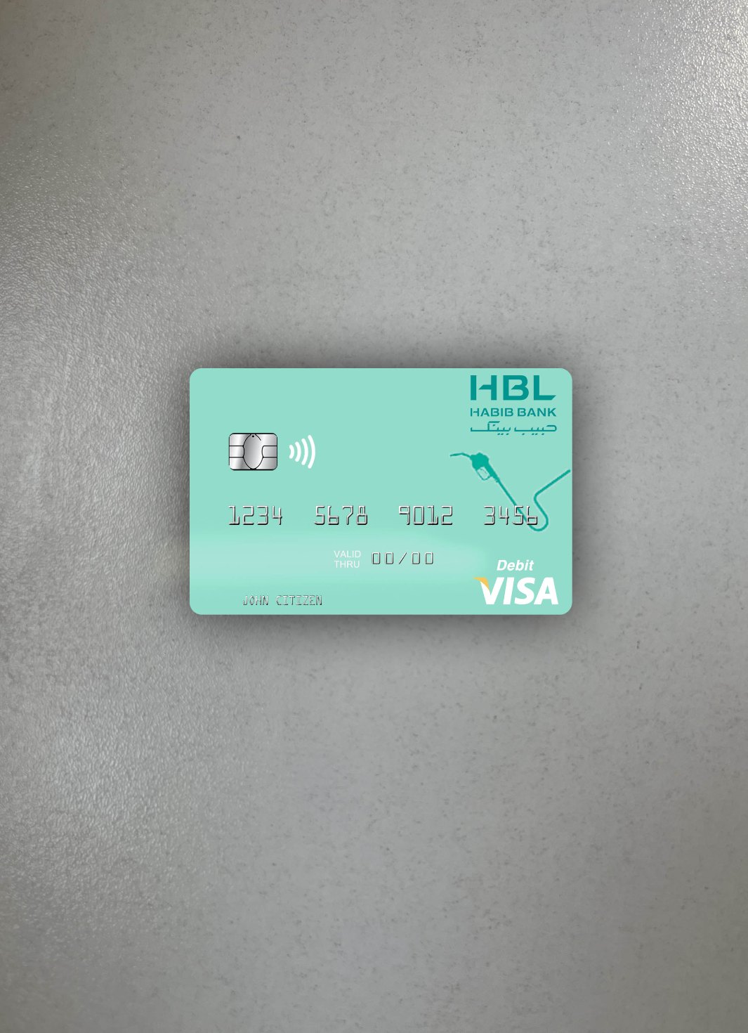 Premium Herunterladen Malediven Habib Bank GmbH Visa Debit Karte Foto-Look Vorderseite Photoshop Vorlage