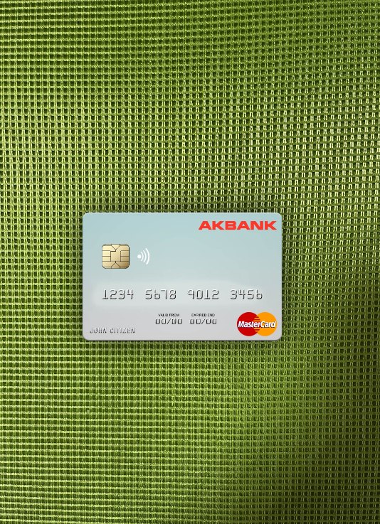 Hochwertige Herunterladen Malta Akbank T.A.Ş. Mastercard Foto-Look Vorderseite Photoshop Vorlage