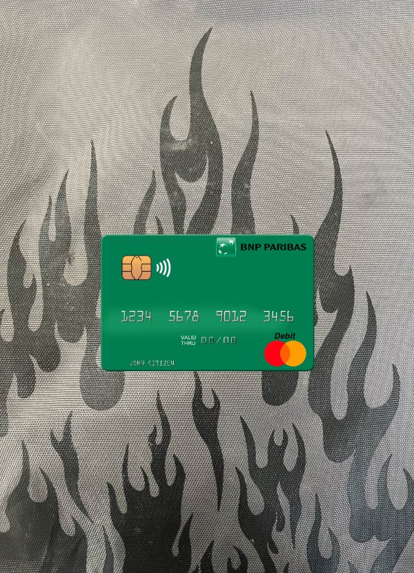 Editierbare Herunterladen Mauretanien BNP Paribas Mastercard Foto-Look Vorderseite Photoshop Vorlage