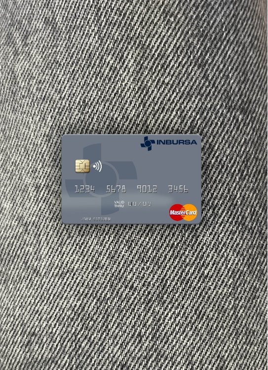 Premium Herunterladen Mexiko Grupo Financiero Inbursa Mastercard Foto-Look Vorderseite Photoshop Vorlage