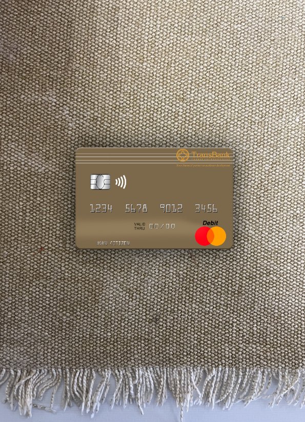 Premium Herunterladen Mongolei TransBank von Mongolei Mastercard Foto-Look Vorderseite Photoshop Vorlage